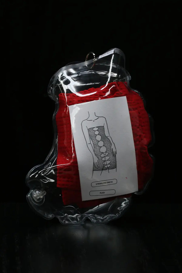 RUI R011-AW20 tube top dress ruby